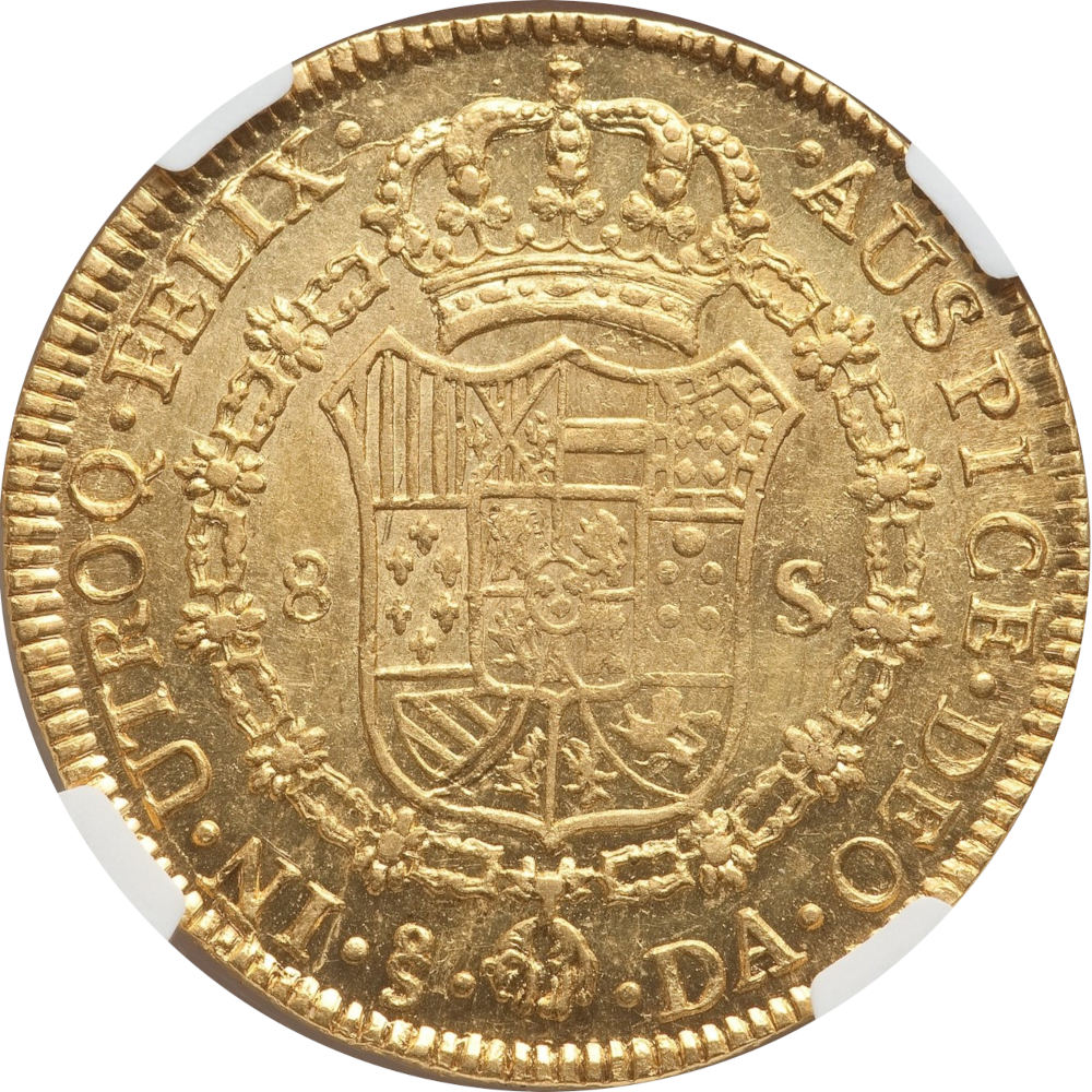 1788-8-Escudos-Chile-Santiago-Mint-#1-And-#2---US-Legal-Tender-Until-1857
